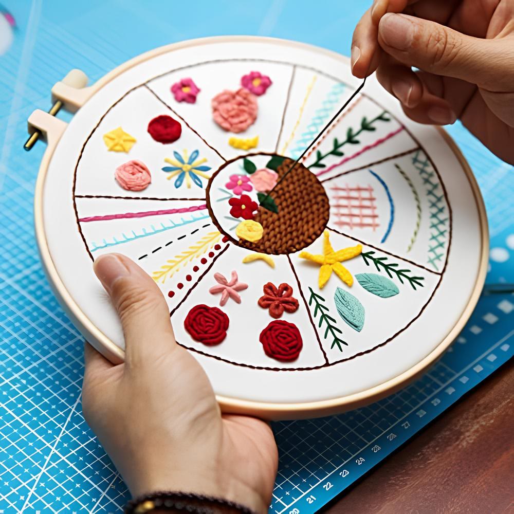 Rubbyoo 3-piece Embroidery Starter Kit - Diy Hoop Art For Beginner | Perfect  Handmade Stitch Practice  - image 4