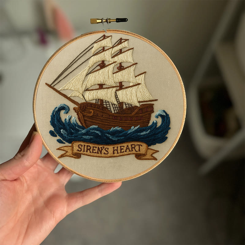 Rubbyoo Embroidery Kit -  Pirate Ship | Diy  Needle Craft | Wall Decoration Artwork  - image 6