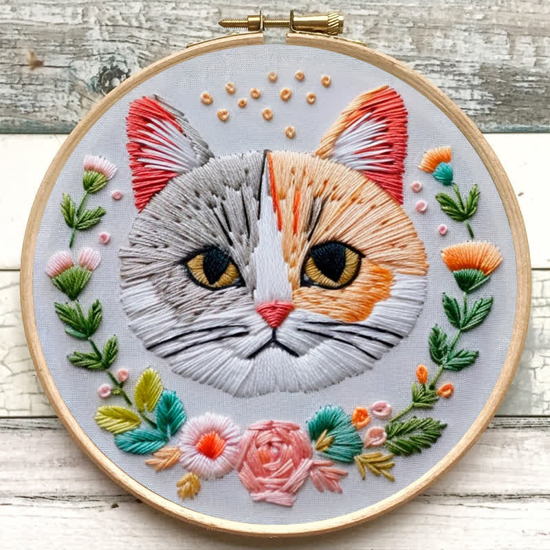 Rubbyoo Embroidery Kit - Indifferent Cat - image 6