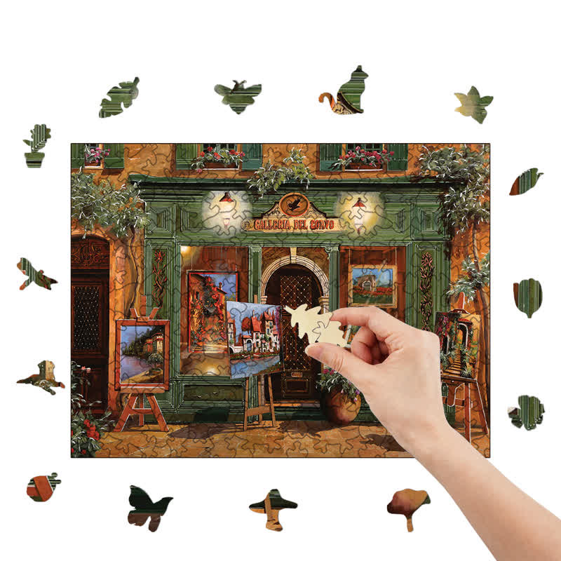 Rubbyoo La Galleria Del Corvo - Wooden Jigsaw Puzzle