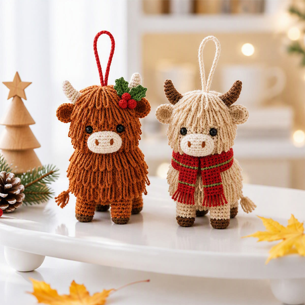 Diy Handmade Highland Cow Crochet Kit - Festive Hanging Ornament | Special Holiday Gift  - image 3