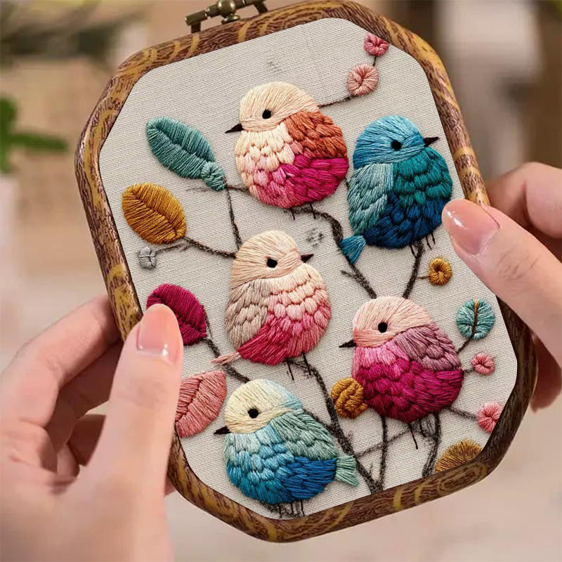 Rubbyoo Embroidery Kit - Lovely Birds | Diy Handmade Stitchwork | Perfect For Wall Hanging - image 6