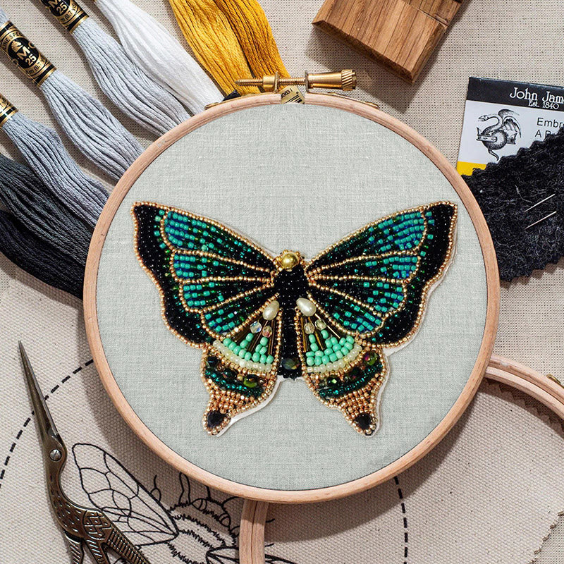 Rubbyoo Bead Embroidery Kit - Exquisite Butterfly | Diy Animal Craft | Unique Gift For Her - image 9