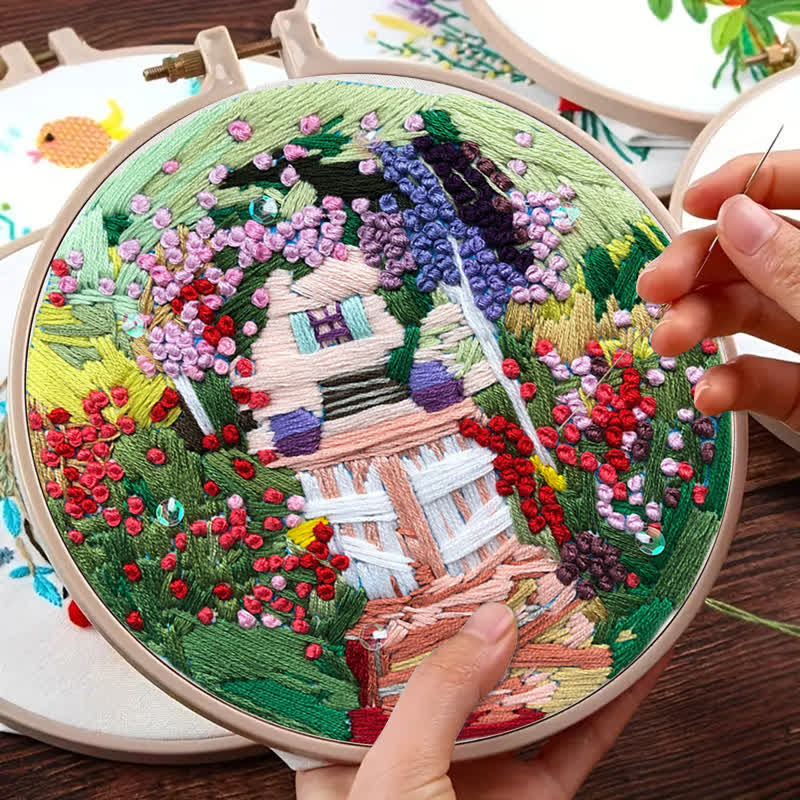 Rubbyoo Embroidery Kit - Secret Garden, House - image 7