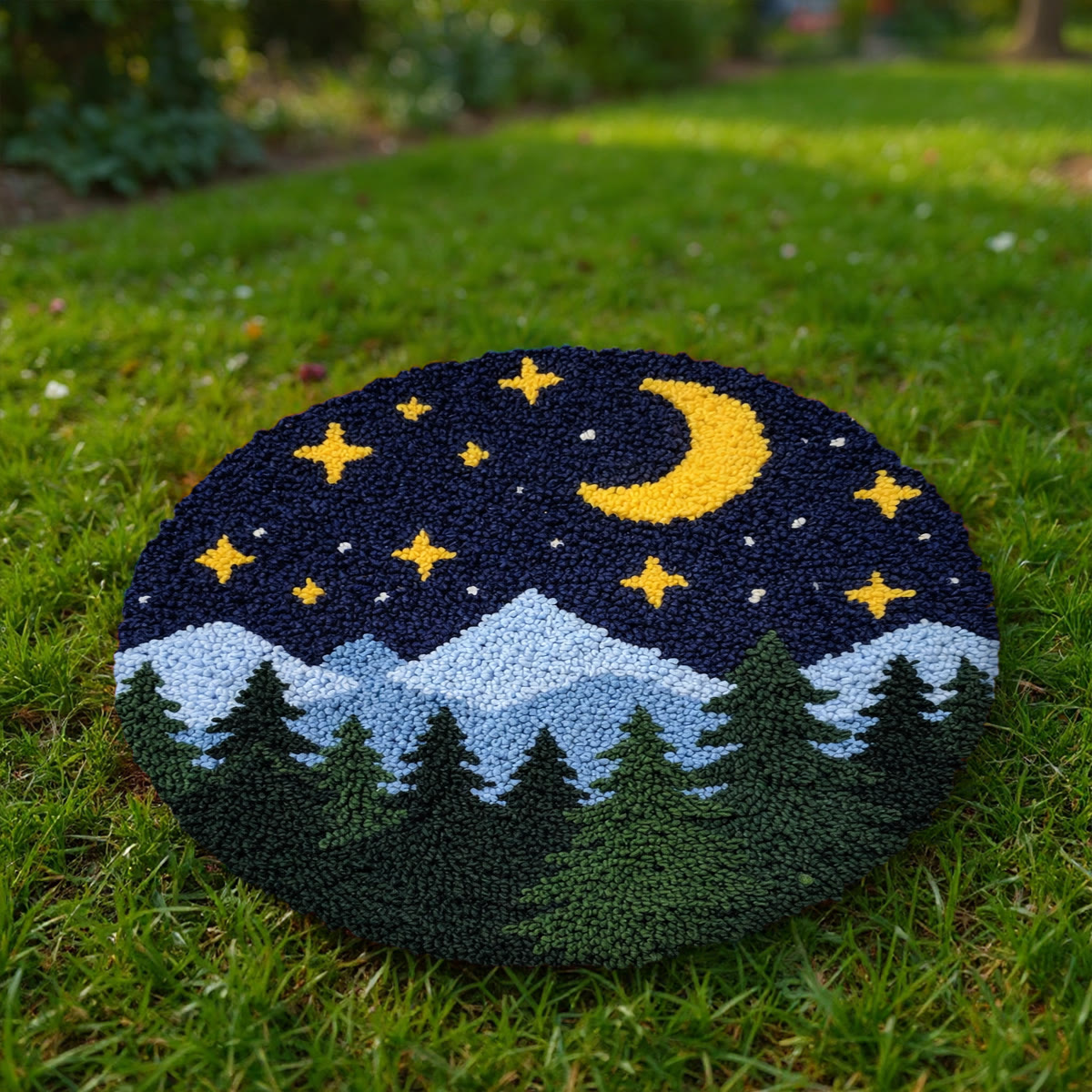 Rubbyoo Latch Hook Rug Kit - Night With Twinkling Stars | Creative Handmade Art | Suitable Craft For Beginner  - image 8