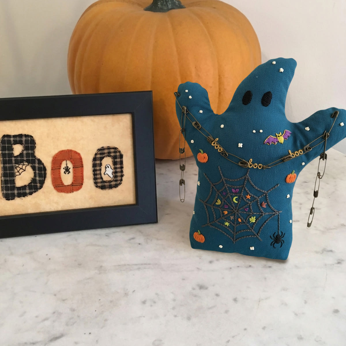 Rubbyoo Ghost Embroidery Kit - Mysterious Spider Web | Perfect Halloween Nursery Room Accent | Ideal Handmade Craft For Beginners - image 4