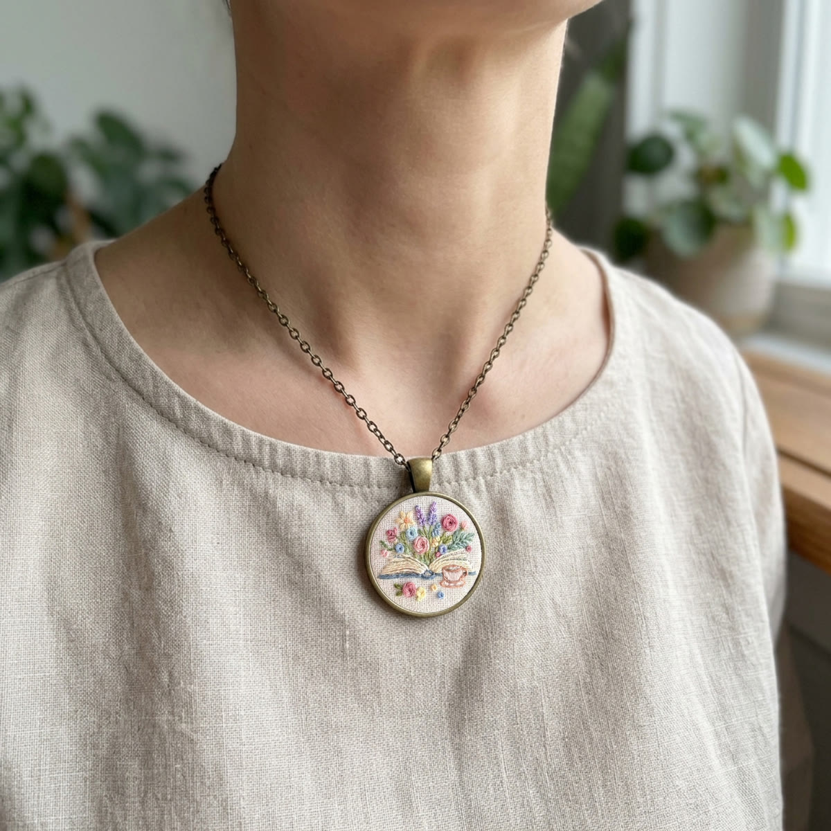 Rubbyoo Embroidery Accessories Kit - Floral Book | Personalized Birthday Gift | Boho Handmade Keychain - image 12