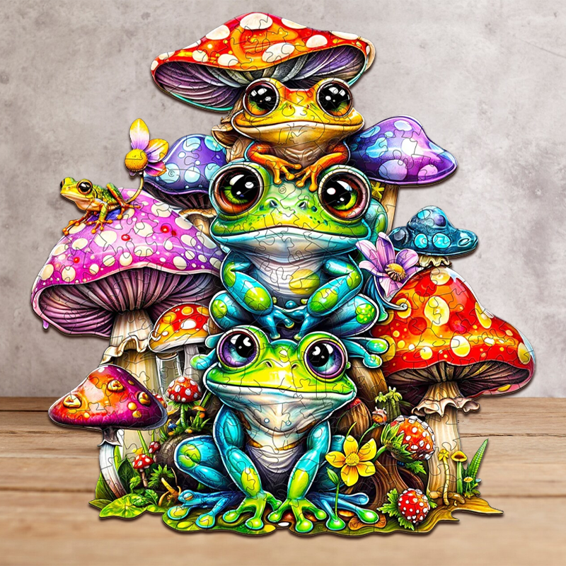 Frog Family - Wooden Jigsaw Puzzle