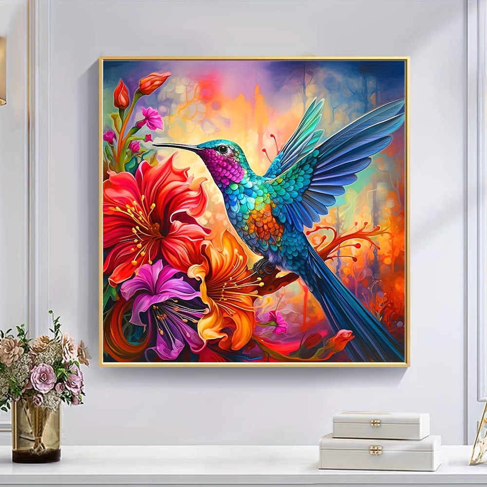 Hummingbird On Flowers - Wooden Jigsaw Puzzle