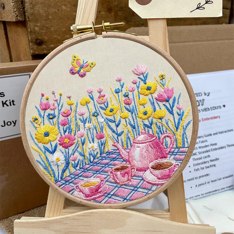 Rubbyoo Embroidery Kit - Spring Picnic | Beautiful Needle Artcraft | Diy Gift Idea - image 7