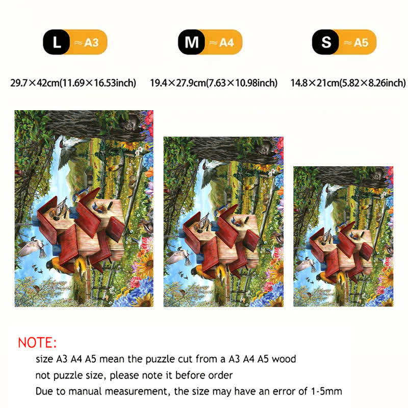 Rubbyoo Bird Condo - Wooden Jigsaw Puzzle