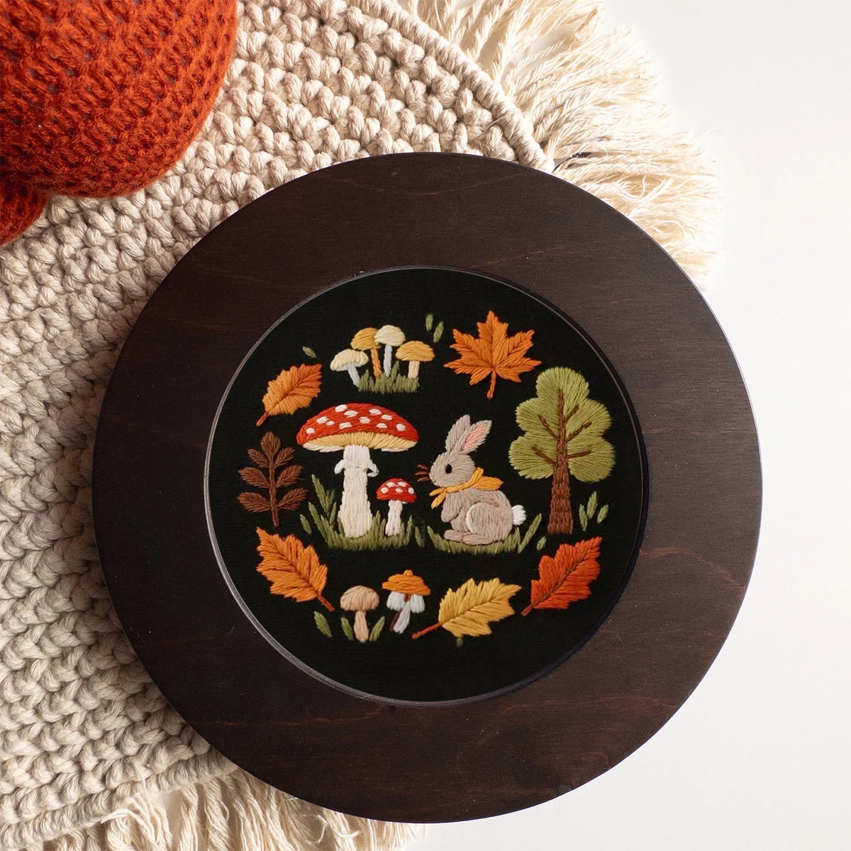 Rubbyoo Embroidery Kit - Autumn Plant | Diy Handmade Needlepoint | Nice Art For Stitch Starter - image 7