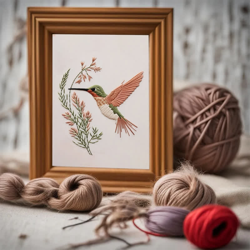 Rubbyoo Embroidery Kit - Hummingbird DIY Kit for Women l Holiday Needlework Gift - image 6