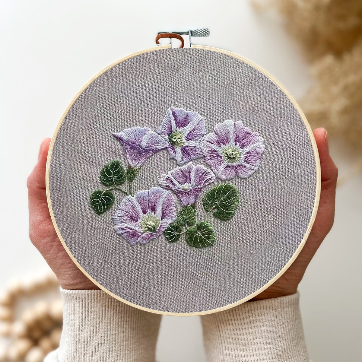 Rubbyoo Embroidery Kit- Mini Purple Hortensia - image 4