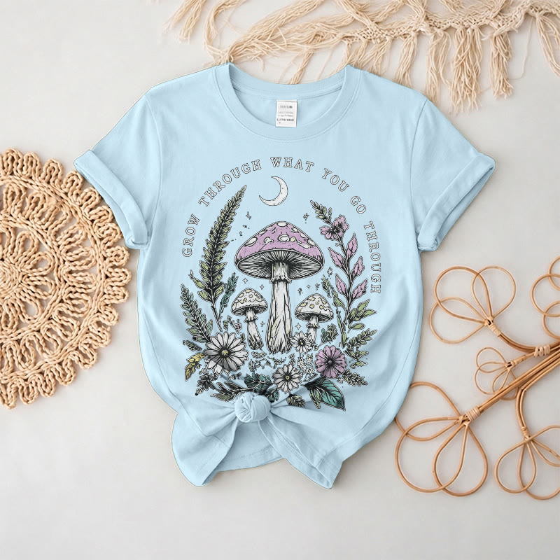 Rubbyoo Midnight Forest Graphic Tee  -  Ultra-Soft Cotton Everyday Wear | Fairy-tale-inspired Vibe Design - Sky Blue - 2XL - image 11