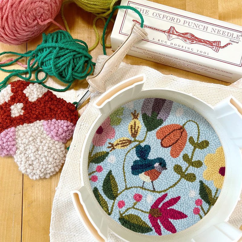Colorful Bird And Blooming Floral Punch Needle Kit – Charming Handmade Gift | Beginner-friendly Diy - image 12