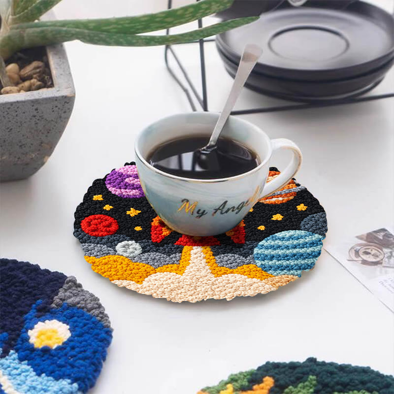 Space Rocket Adventure Punch Needle Kit - Playful Handcraft Experience | Creative Bedroom Styling Pick - image 5