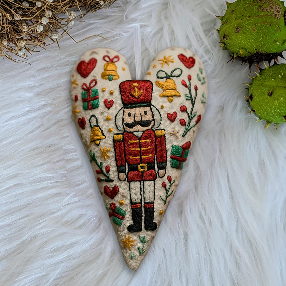 Rubbyoo Heart Embroidery Kit - Nutcracker | Christmas Tree Decoration | Nice Festive Gift  - image 10