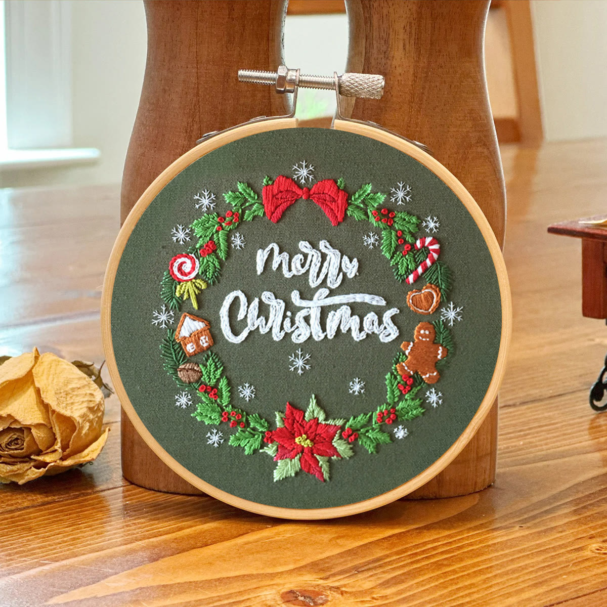 Rubbyoo Embroidery Kit- Xmas Wreath - image 7