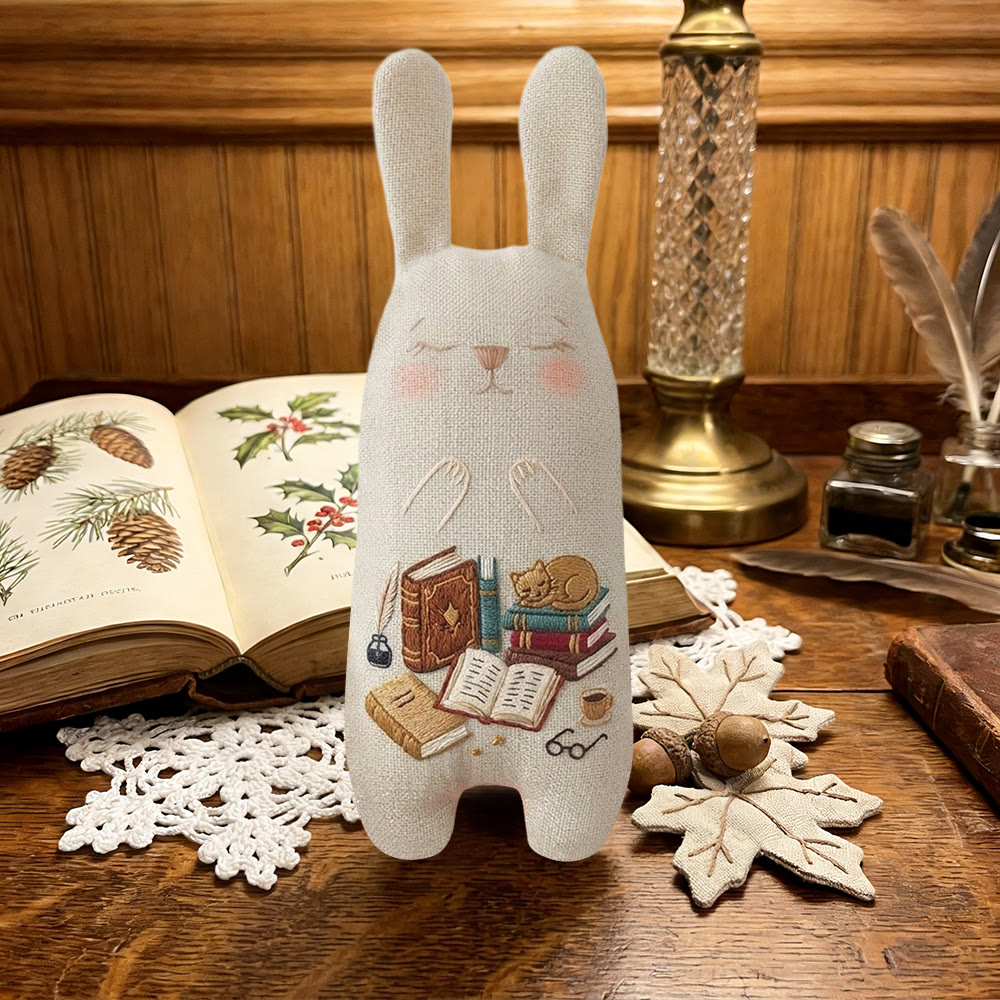 Rubbyoo Bunny Toy Embroidery Kit -  Cats And Books | Embroidery Pattern |  Gifts For Children  - image 8