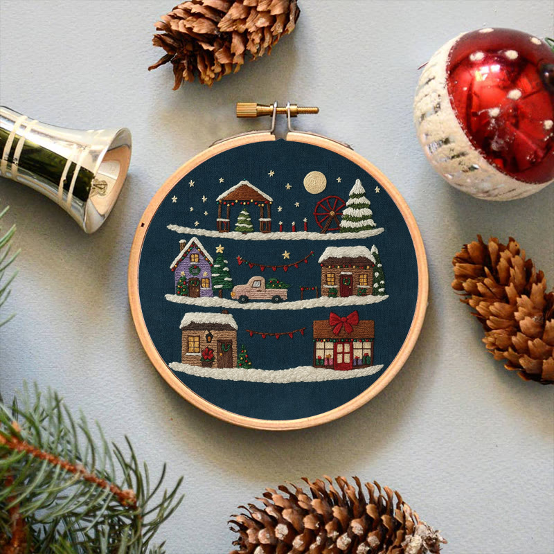 Rubbyoo Embroidery Kit - Christmas Eve | Christmas Home Ornament | Holiday Handmade Craft  - image 7