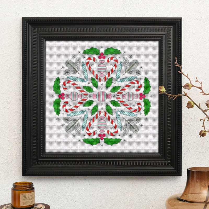  Cross Stitch Kit - Christmas Candy | Personalized Home Decor | Unique Needle Art - image 10