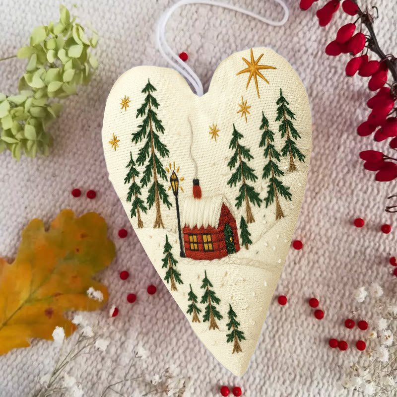 Rubbyoo Heart Embroidery Kit - Shining Night | Christmas Host Gift | Perfect Home Decor - image 5