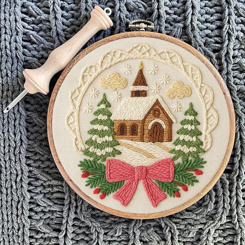 Warm House Punch Needle Kit - Unique Christmas Handicraft | Perfect Gift For Friend - image 7