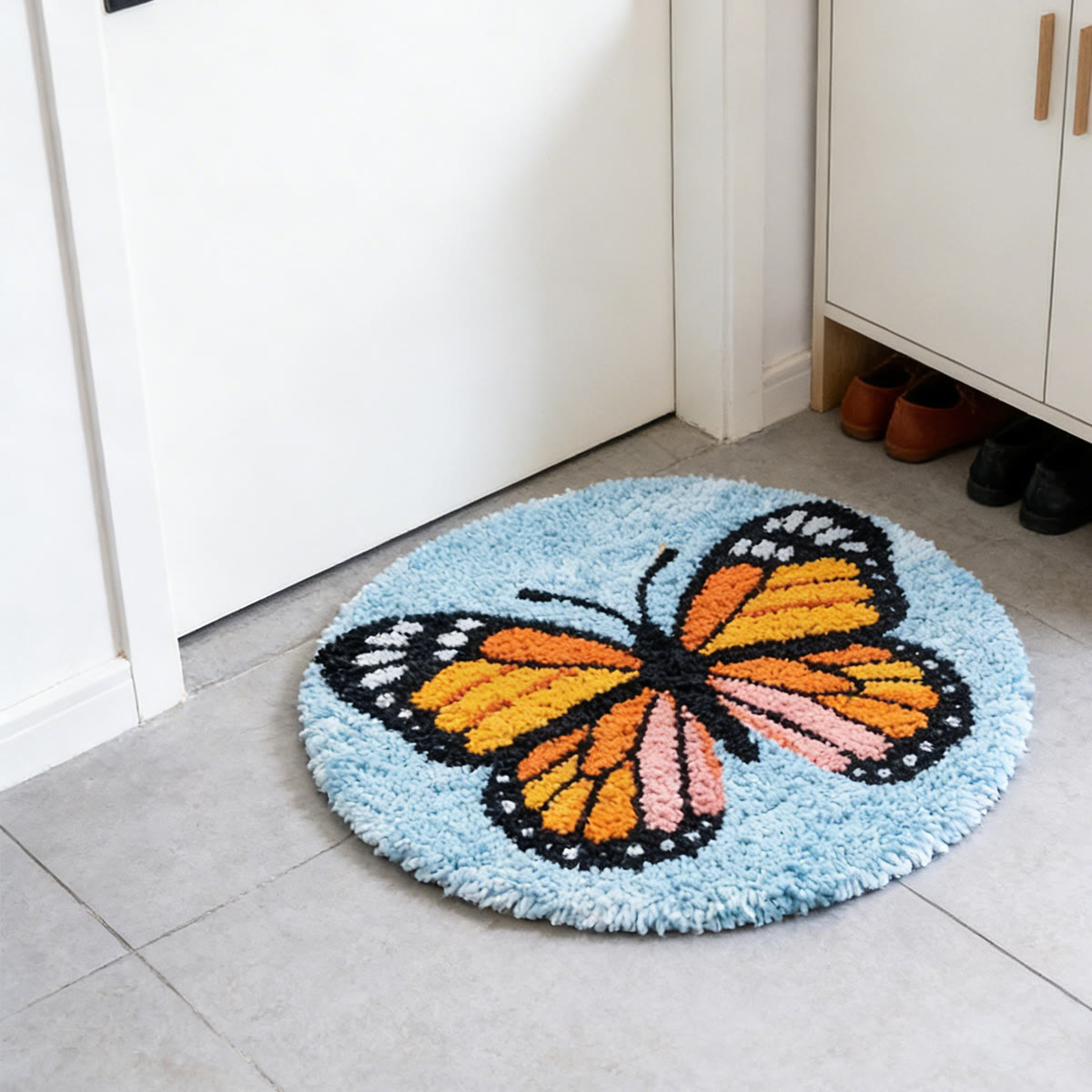 Rubbyoo Latch Hook Rug Kit - Enchanting Butterfly | Unique Handmade Decor | Diy Versatile Craft  - image 5
