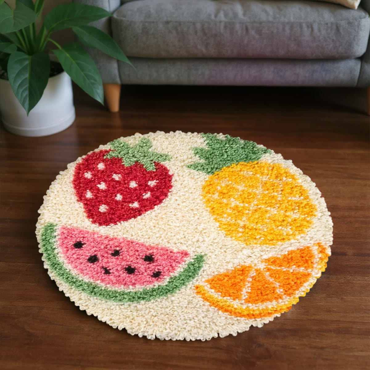 Rubbyoo Latch Hook Rug Kit - Colourful Art  Suitable For Home Decor | Spring Doormat - image 4