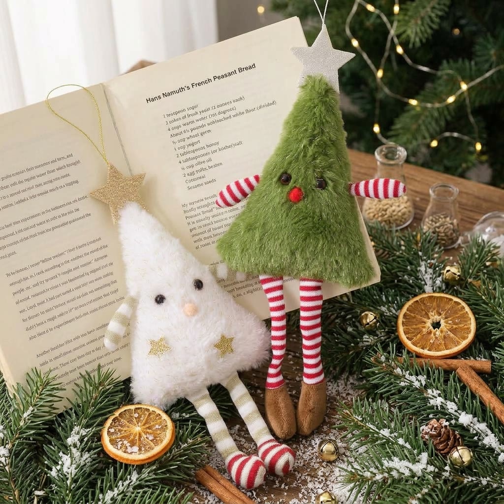 Rubbyoo Charming Plush Xmas Tree Hanging – Funny Christmas Accent | Cozy Festive Party Ornament - image 5