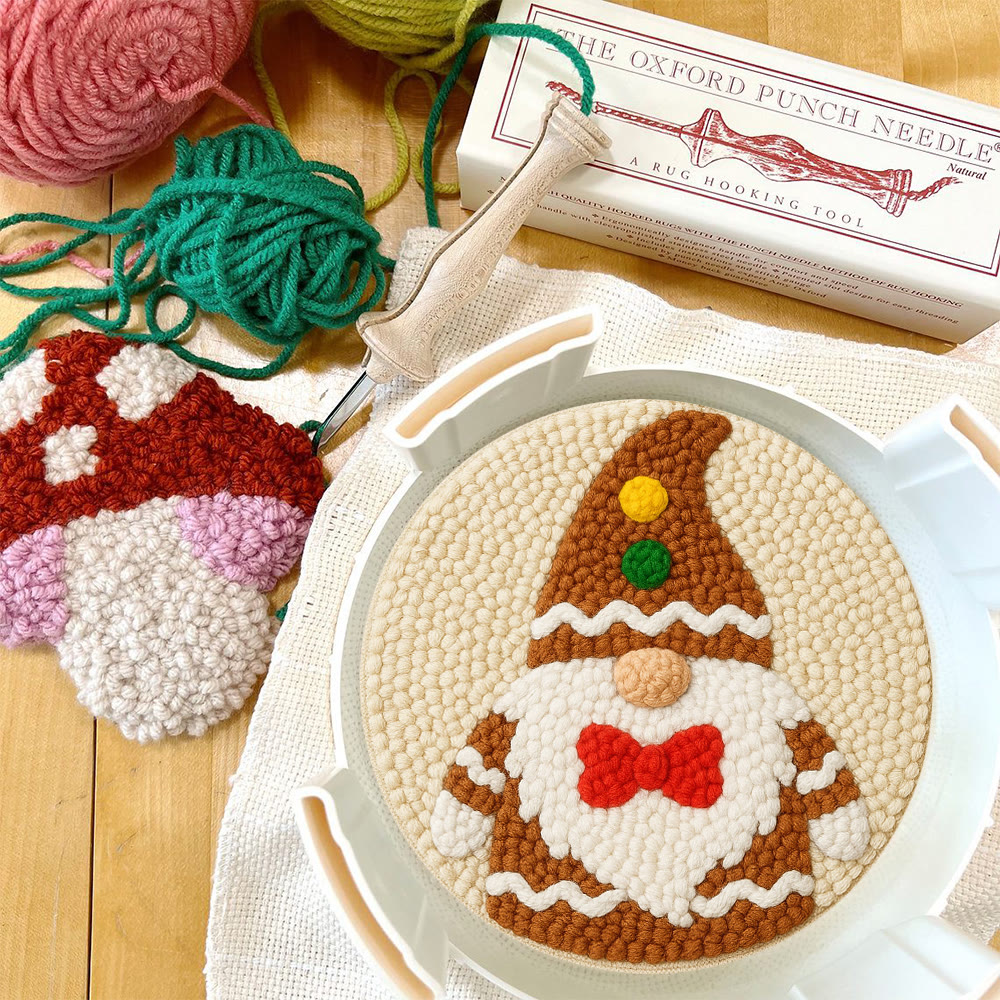 Cute Gnome Punch Needle Kit – Beginner-friendly Project | Charming Handmade Decorative Wall Art - image 12