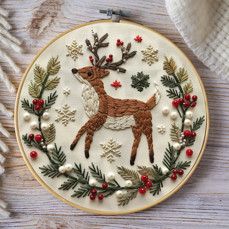 Rubbyoo Embroidery Kit - Christmas Deer - image 8