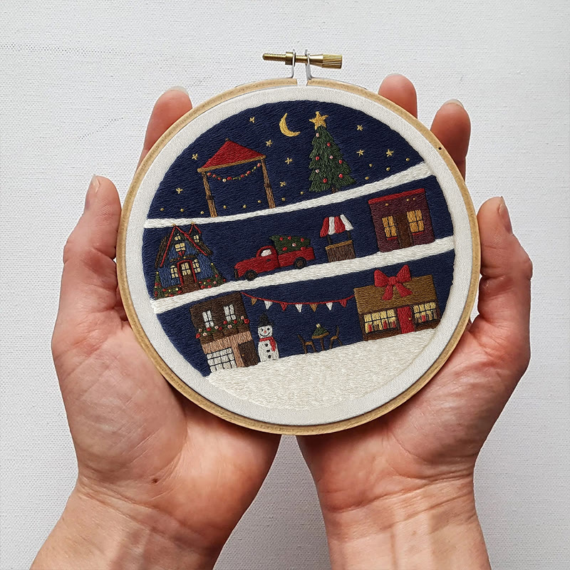 Rubbyoo Embroidery Kit - Wonderful Christmas Eve | Unique Christmas Gifts | Christmas Tree Ornaments - image 4