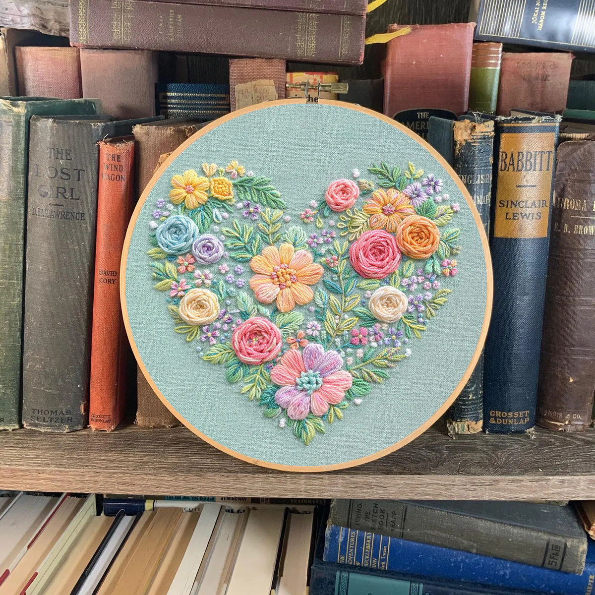 Rubbyoo Embroidery Kit - Blooming Love | Unique Floral Heart | Handmade Gifts For Mother - image 7