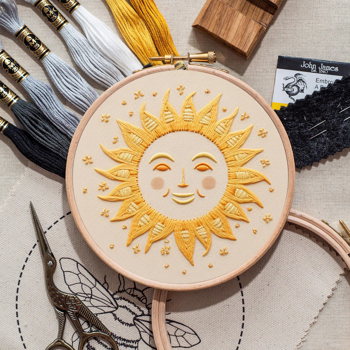 Rubbyoo Embroidery Kit- Smiling Sun - image 9