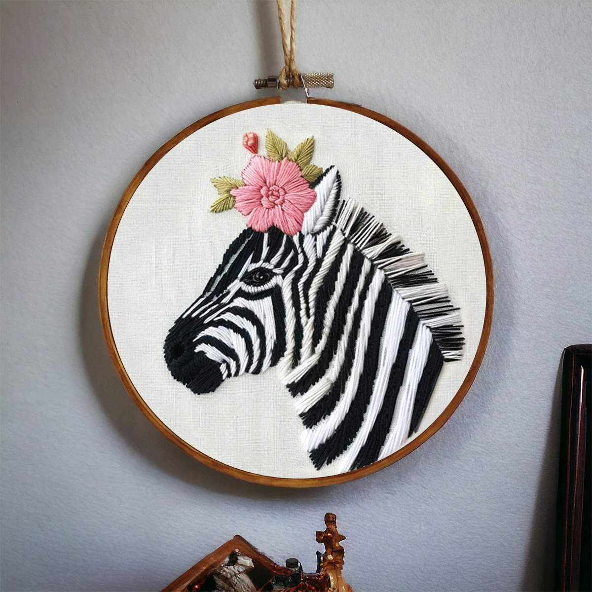 Rubbyoo Embroidery Kit-  Zebra With A Flower  - image 5
