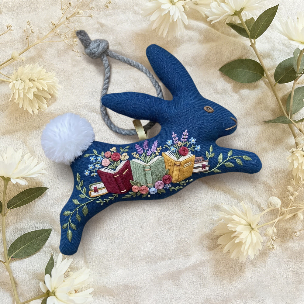 Rubbyoo Rabbit Embroidery Kit - Blooming Books | Sewing Animal Art | Bunny Handmade Project - image 6