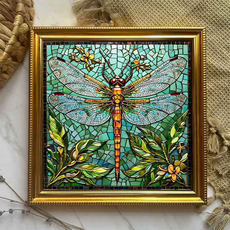 Green Dragonfly - Wooden Jigsaw Puzzle