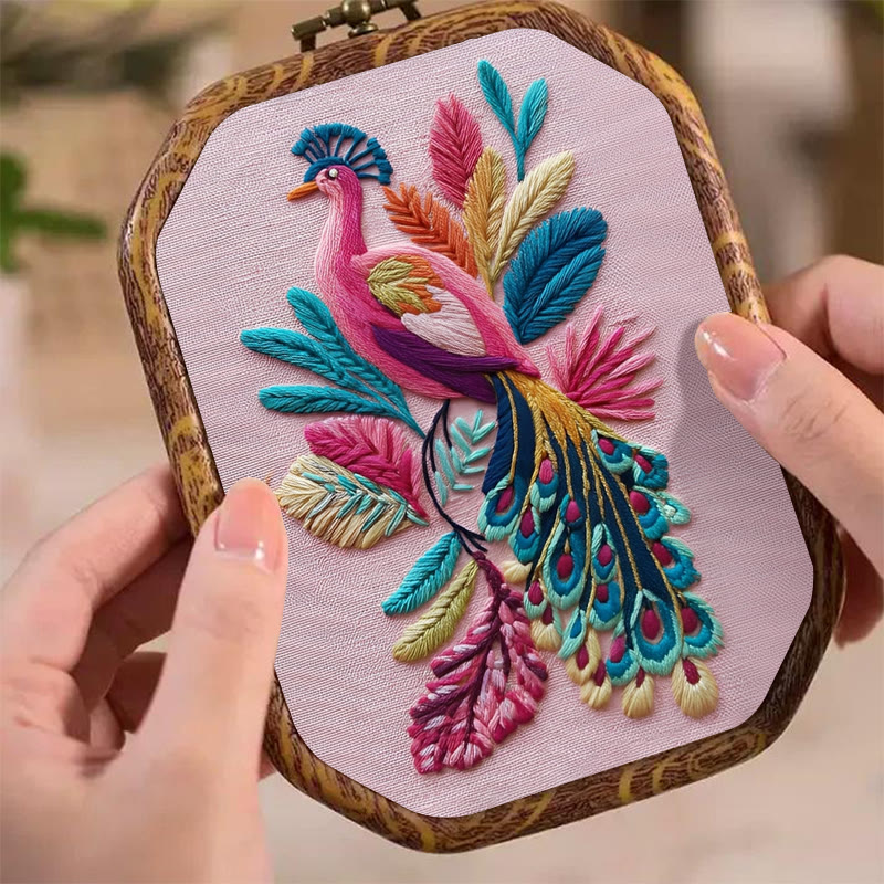 Rubbyoo Embroidery Kit - Stunning Peacock | Diy Animal Artwork | Unique Home Decor - image 6