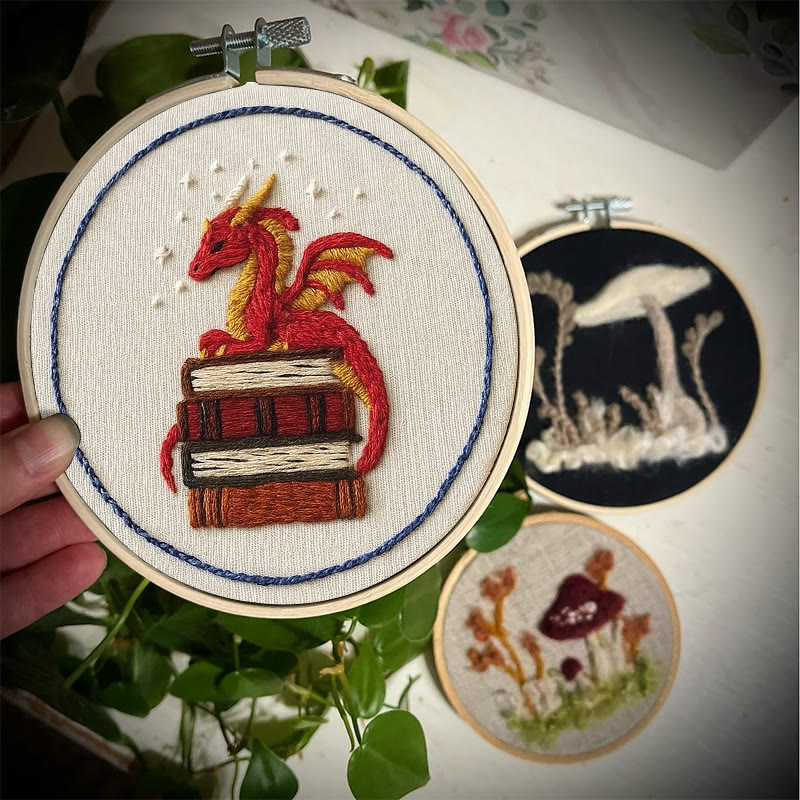 Rubbyoo Embroidery Kit - Sleeping Dragon | Unique Home Decor | Diy Handmade Craft  - image 5