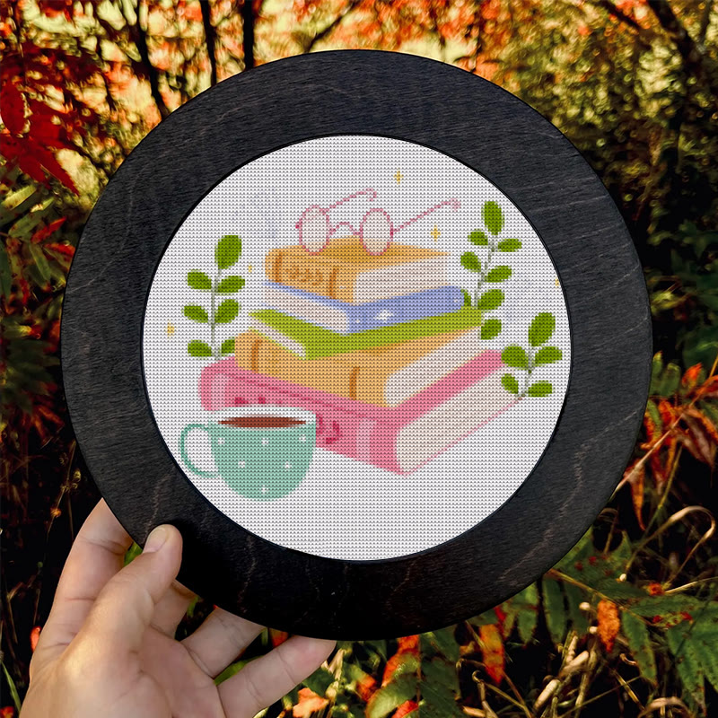  Cross Stitch Kit - Cosy Reading Time | Unique Gift For Books Lovers | Beginner Friendly Handicarft - image 9