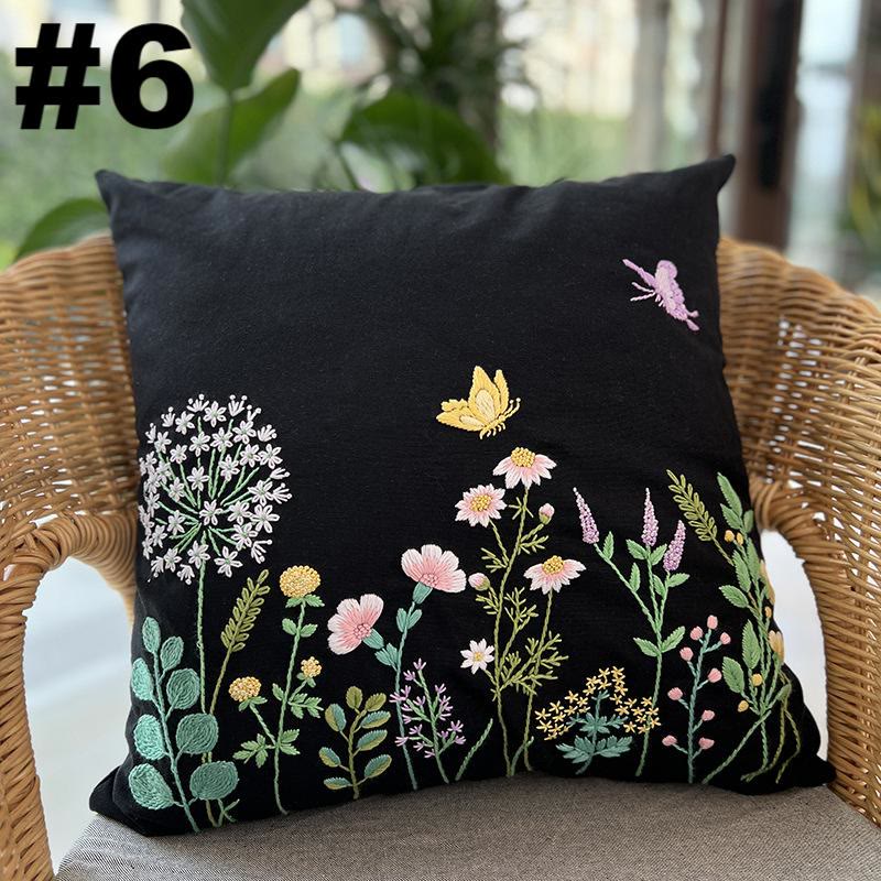 Embroidered Pillow Case Kits  | Wedding Living Room Gift | Diy Sewing Cushion Cover - #6 - image 7