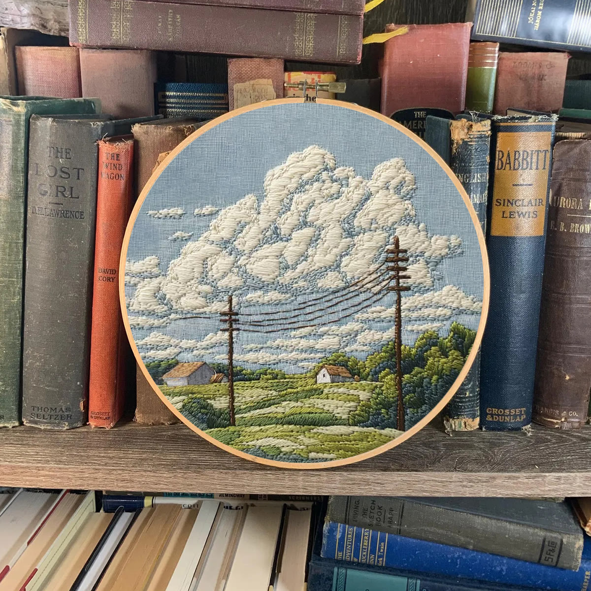 Rubbyoo Embroidery Kit - Rural Cloudscape Scene | Fresh Indoor Hanging Decor | Ideal Gifting Choice - image 10