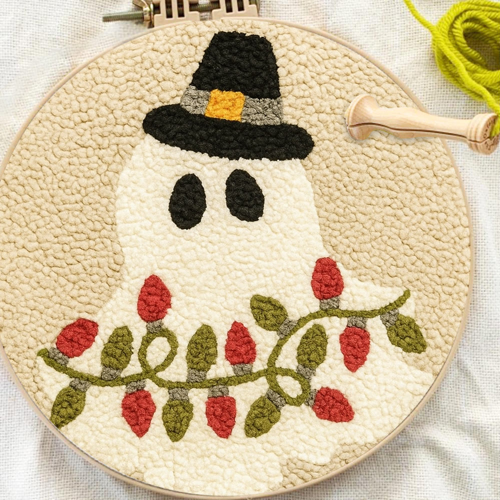Mysterious Ghost Punch Needle Kit - Unique Christmas Craft | Nice Home Decor - image 6