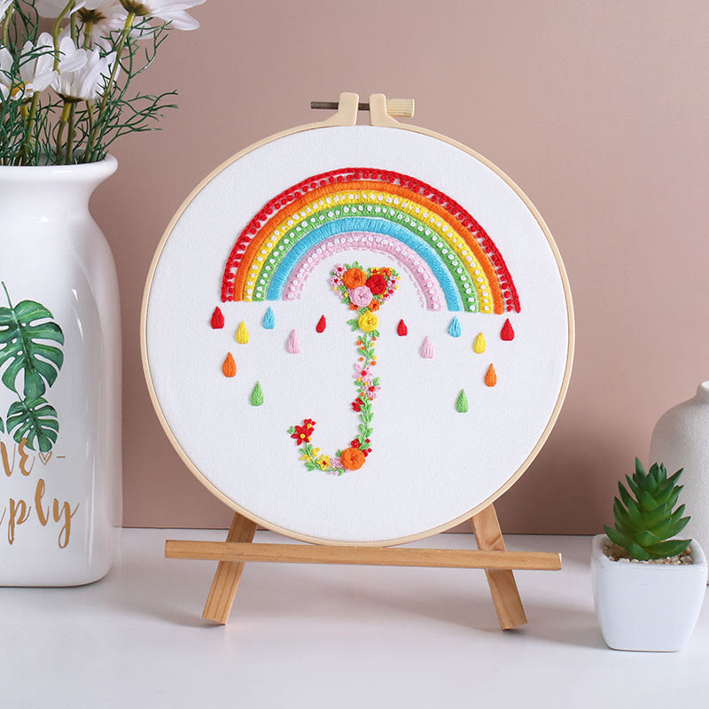 Rubbyoo 3-piece Embroidery Starter Kit - Diy Colourful Design | Creative Stitch Artwork | Perfect For Handmade Beginner  - image 5