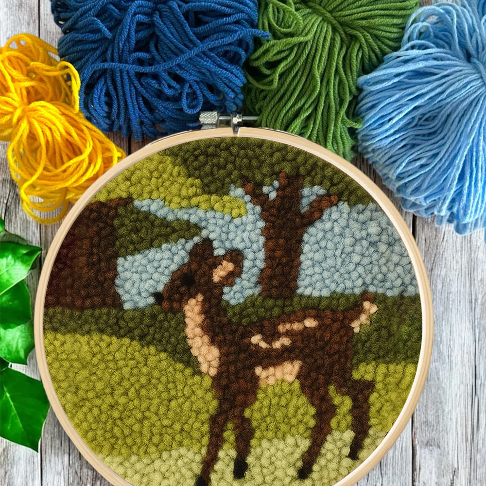 Forest Fawn Punch Needle Kit - Artisan-crafted Creation | Nature-inspired Lover's Pick - image 11