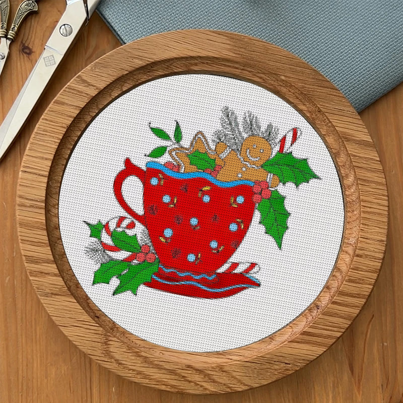 Cross Stitch Kit - Christmas Cup | Winter Needle Artwork | Unique Holiday  Collection - image 8