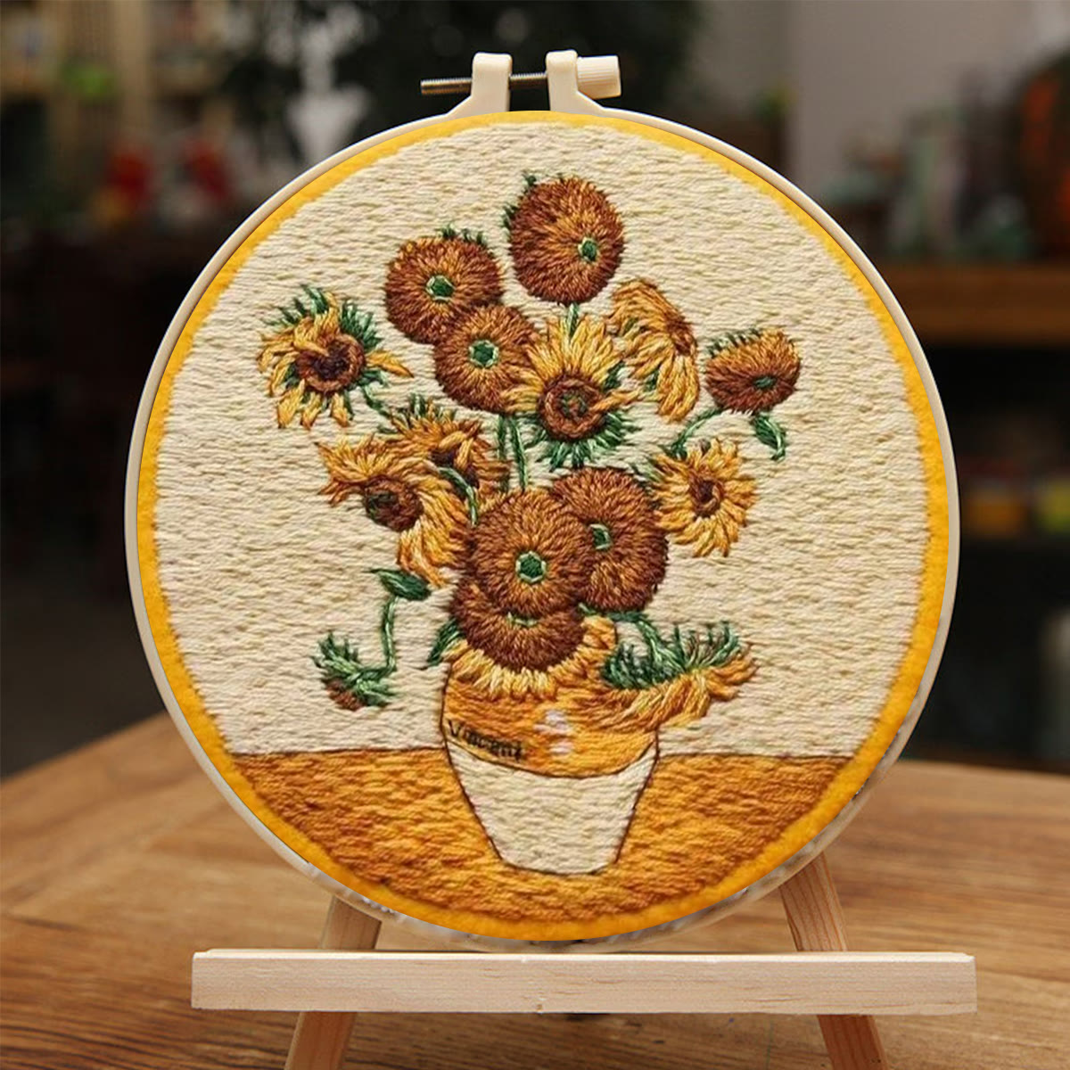 Rubbyoo Embroidery Kit- Van Gogh Sunflowers - image 2