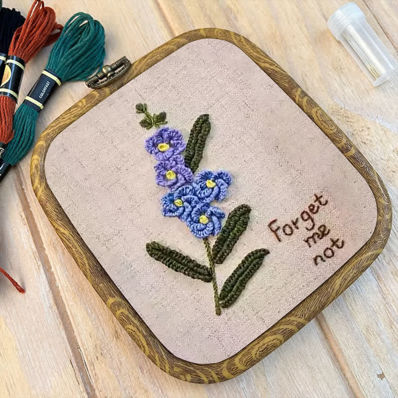 Rubbyoo Embroidery Kit- Forget Me Not Craft Kit - image 9